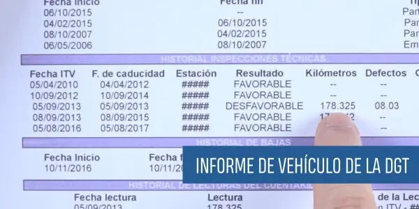 Informe de vehículo de la DGT: qué es y cómo solicitarlo